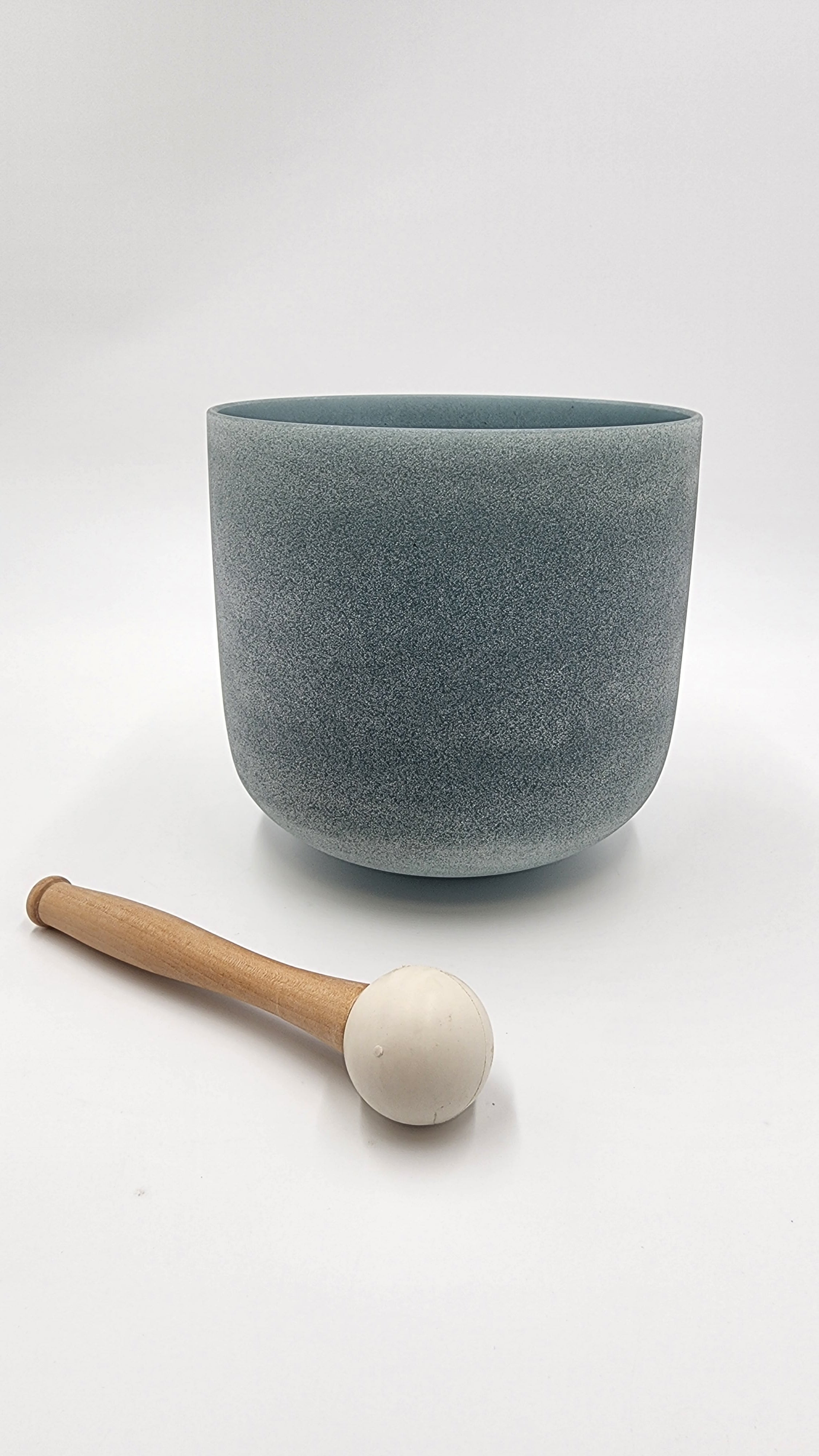 Harmony's Jewel: Moldavite 8" F Note Crystal Singing Bowl Set with Secure Case, Mallet, and O-ring - Thecosmicaccess