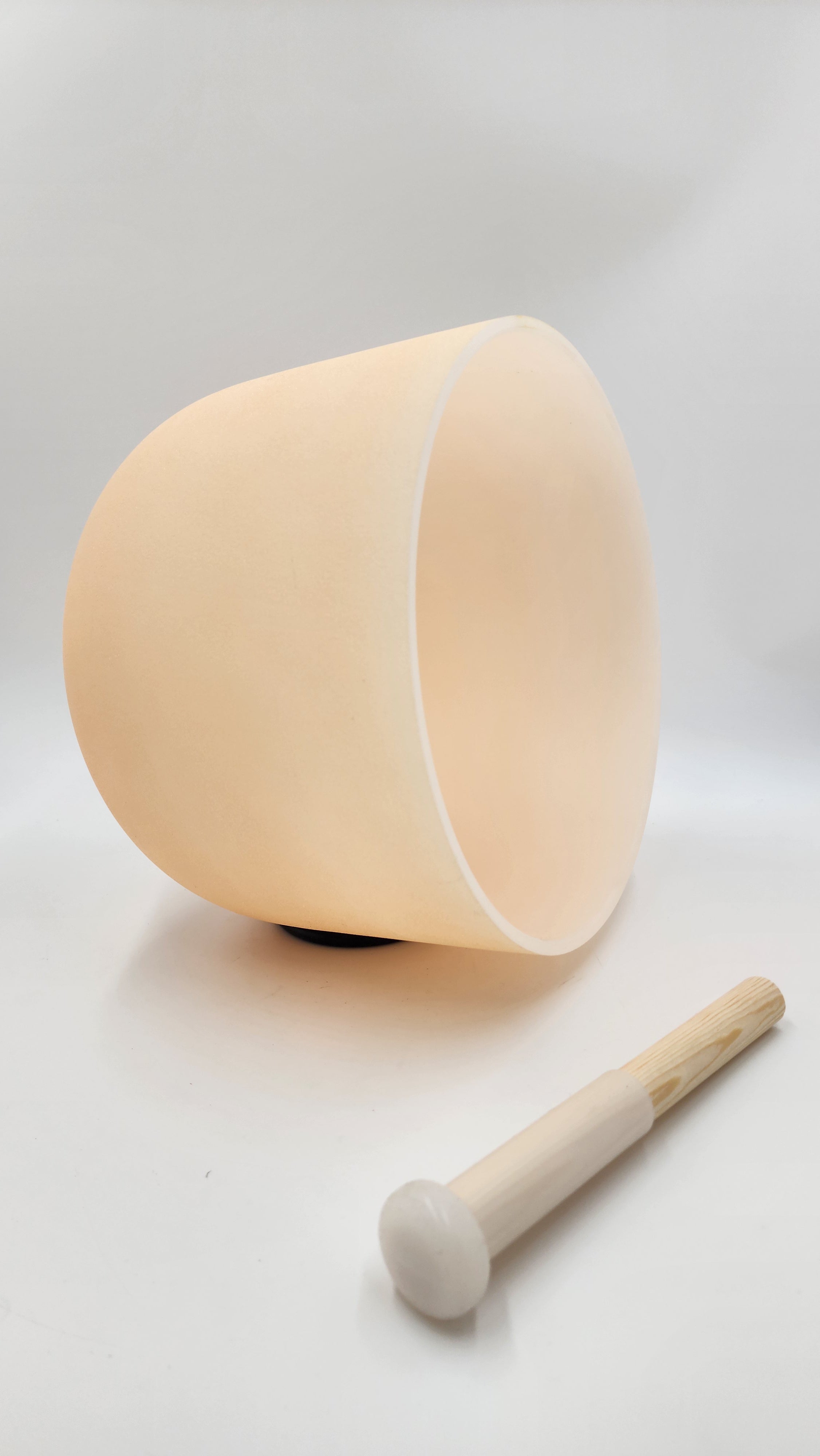 Gem Fused Tea Topaz 8" Crystal Singing Bowl in High C Soul Purpose with Padded Secured Case, Striker and O-ring