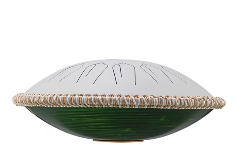 14-Inch Tongue Drum with 15 Notes – Premium Microalloy Steel & Fine Wooden Craft, EQ Healing