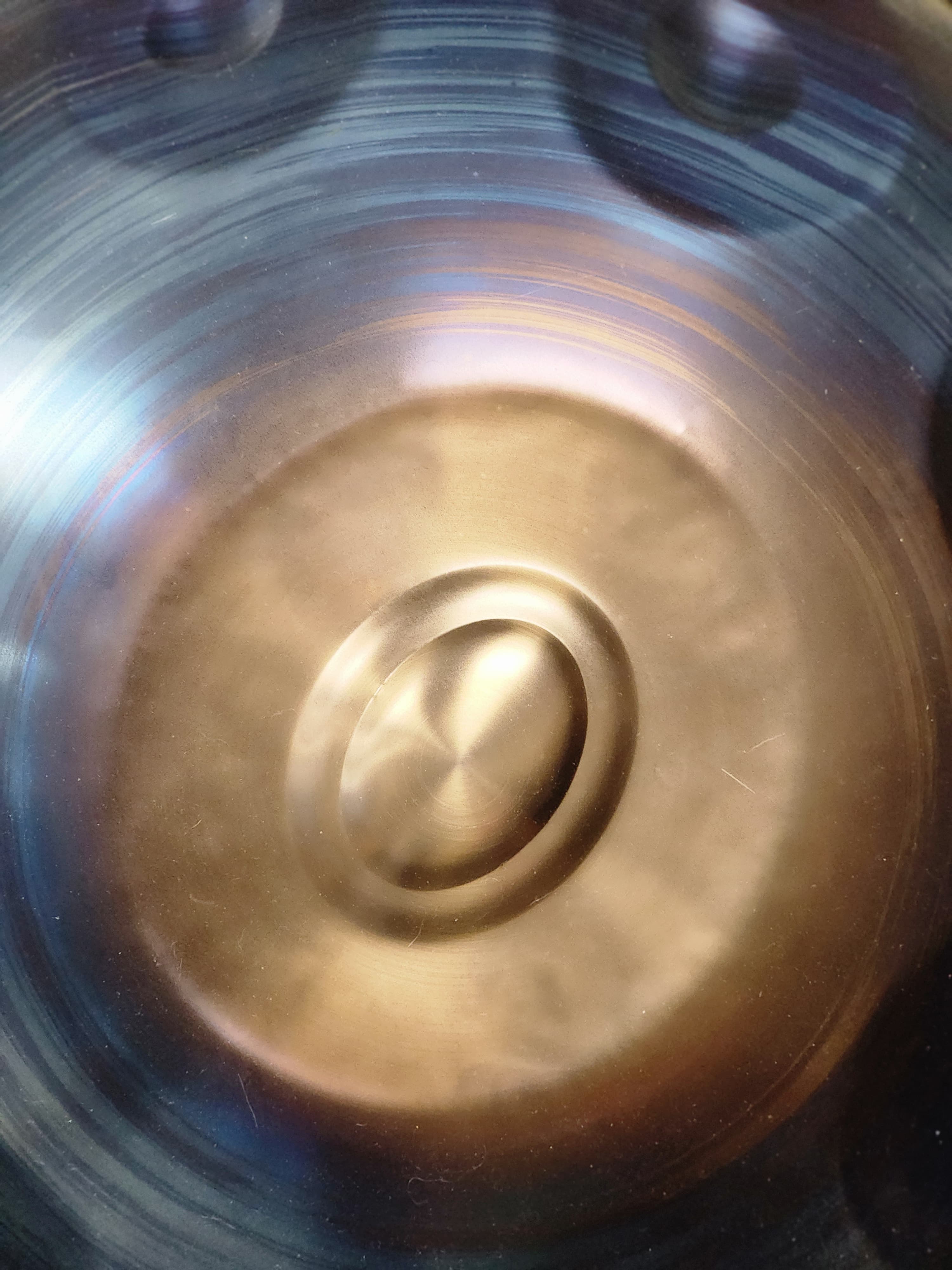 CosmicAccess ‘Midnight Sun’ 22” Handpan – 9-Note Kurd D Minor | Ethereal Sound in Nitride Steel