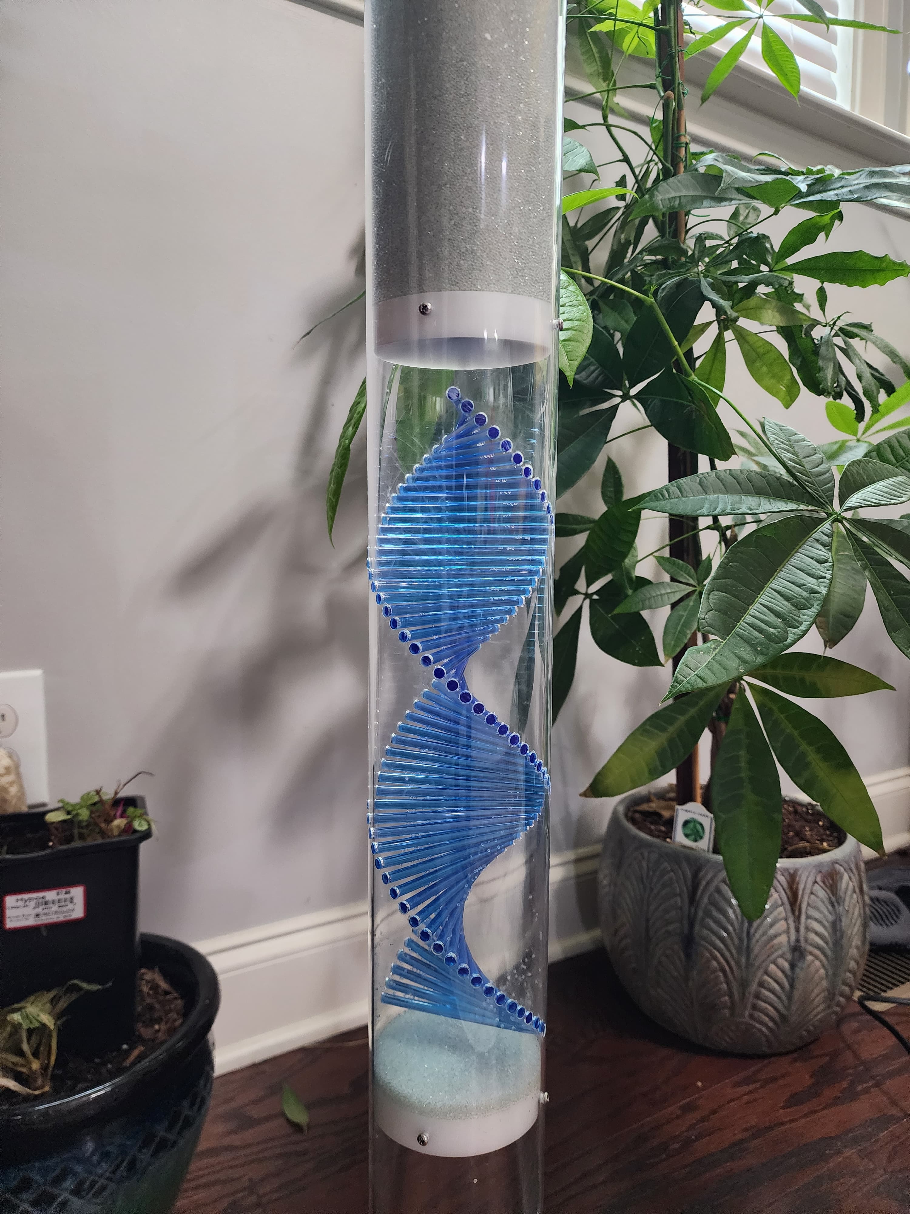 3 ft Extra Large Spiral Sounds Rainstick – Glass Microbeads – Medium Loud Sound