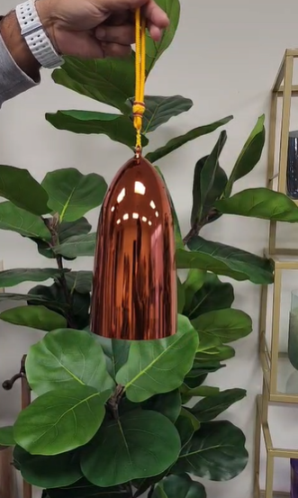 432Hz 5.5” Orange Sacral Chakra C5 Crystal Bell Yoga Meditation Clear Crystal Singing Bowl with Striker