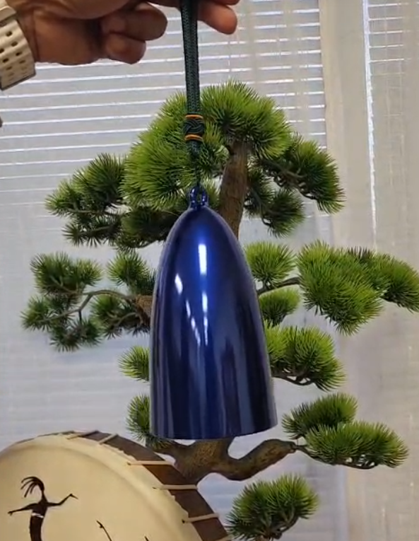 432HZ 3.5” Third Eye Indigo A5 Crystal Bell Yoga Meditation Clear Crystal Singing Bowl with Striker (275)