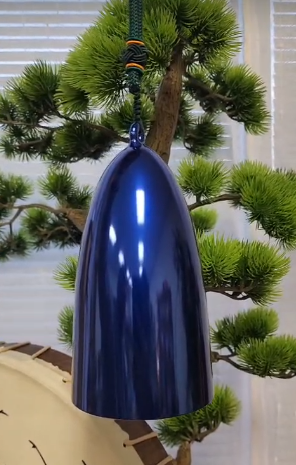 432HZ 3.5” Third Eye Indigo A5 Crystal Bell Yoga Meditation Clear Crystal Singing Bowl with Striker (275)