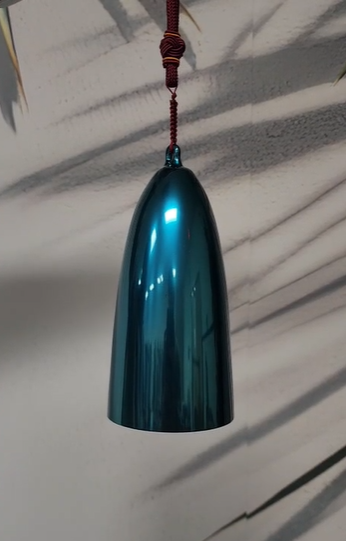 432HZ 4” Throat Chakra Blue B5 Crystal Bell Yoga Meditation Clear Crystal Singing Bowl with Striker