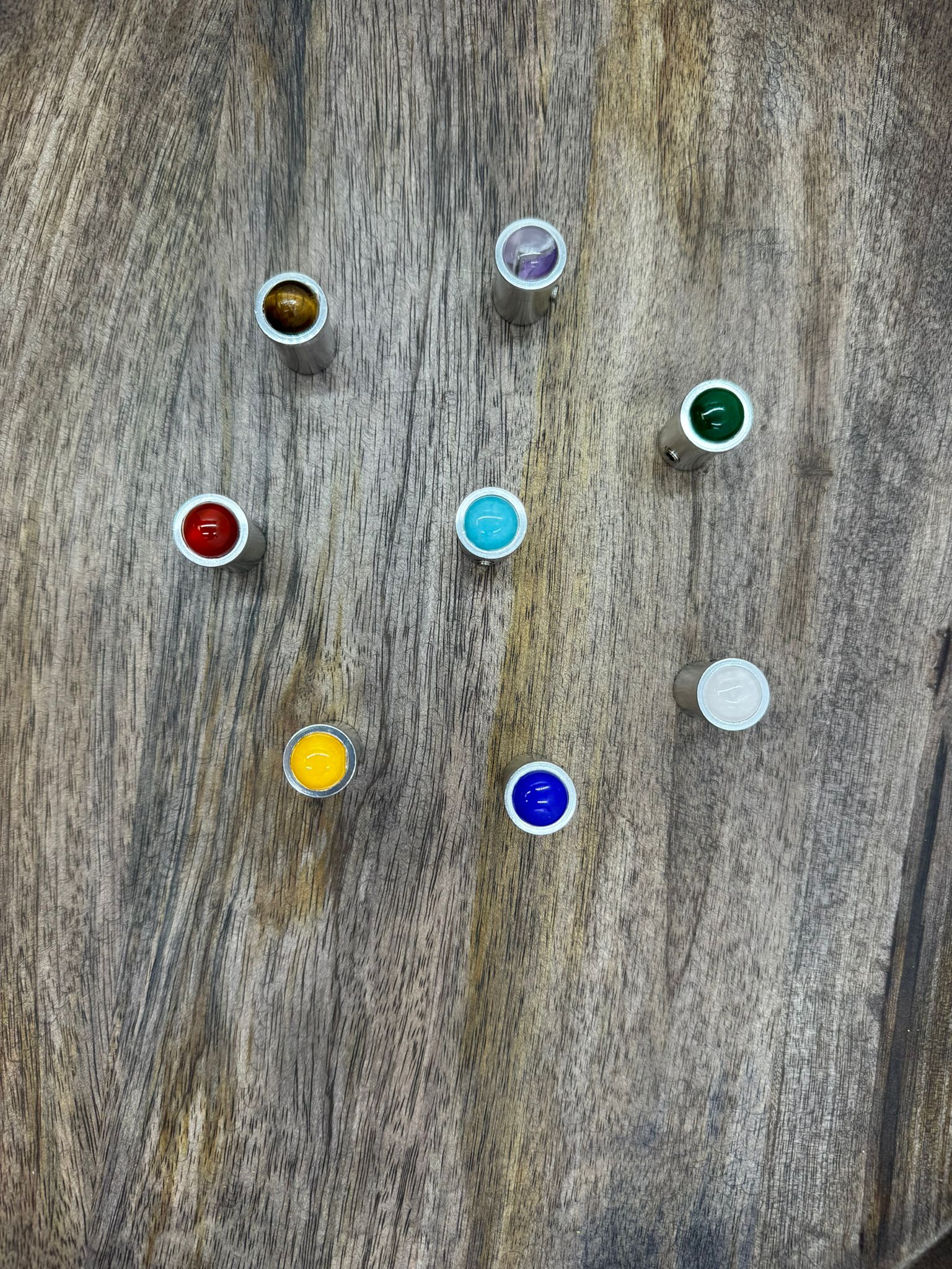 Soul Harmony: Chakra Tuning Fork Attachments with Gem Feet - Sound Healing Therapy & Chakra Balancing - Thecosmicaccess