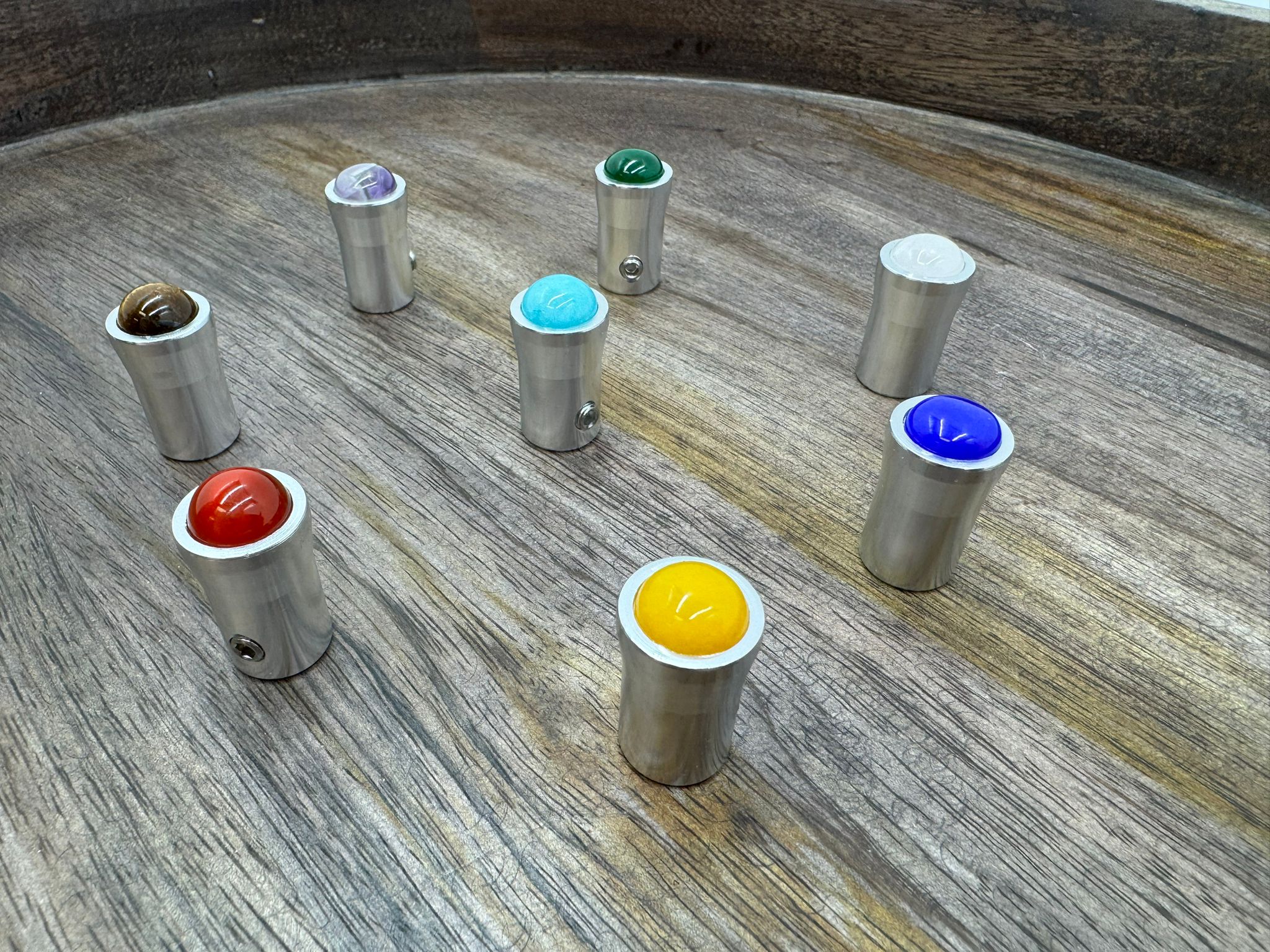 Soul Harmony: Chakra Tuning Fork Attachments with Gem Feet - Sound Healing Therapy & Chakra Balancing - Thecosmicaccess