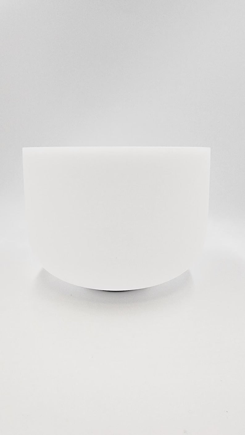 Perfect Pitch Yin and Yang Crystal Singing Bowl Set with Padded Case, Mallet and O-ring - Harmonize Yin and Yang Energies, Balance and Heal - Thecosmicaccess