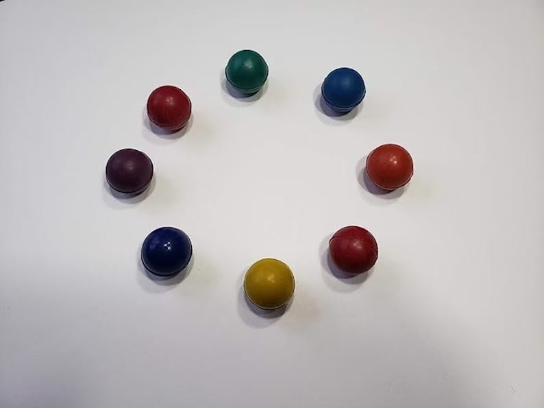 Colorful Harmonies: Complete Your Chakra Set with Set of 8 Color Removable Balls for Chakra Tuning Forks - Thecosmicaccess