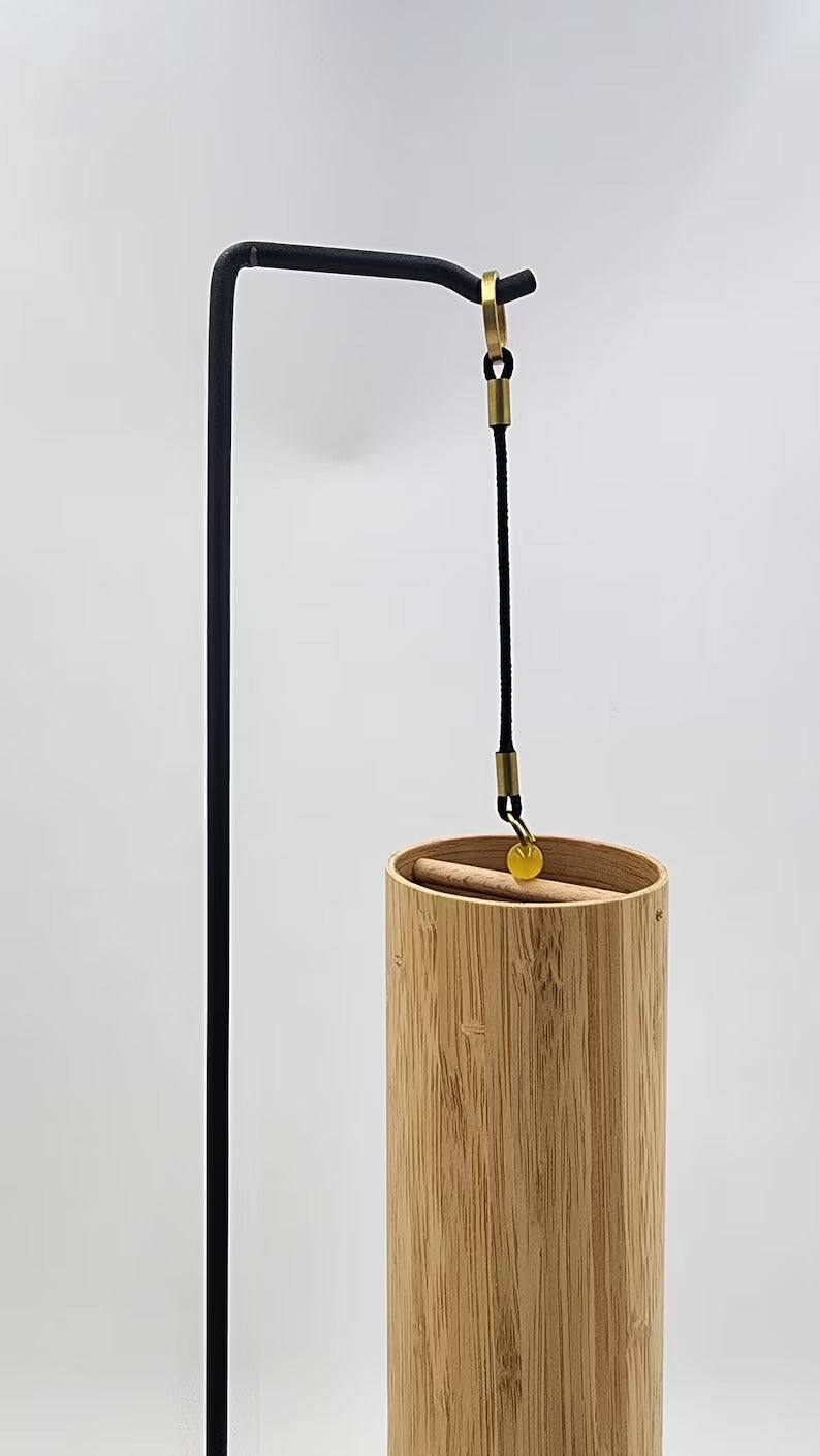 18.5" Height Handcrafted Heavy Duty Iron Stand for Hanging Cosmic Wooden Wind Chime Chimes Earth/ Air/ Water/ Fire Element - Thecosmicaccess
