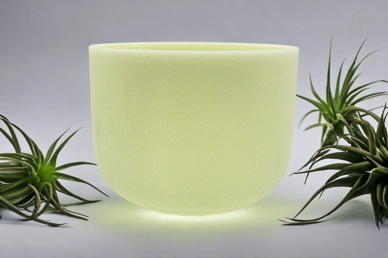 Elevate Your Meditation with the Enchanting 8" Emerald Crystal Singing Bowl in C Note - Experience the Harmonic Power of Green - Thecosmicaccess