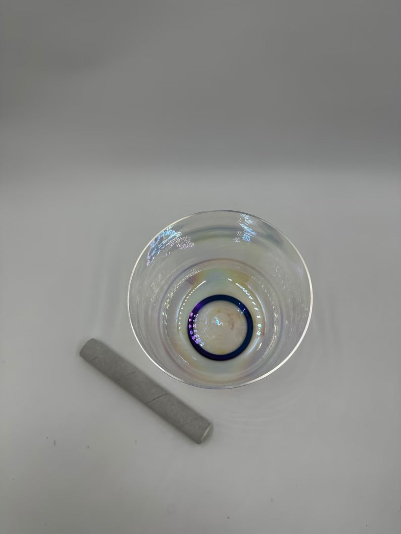 Harmony's Echo: 7" A Note Perfect Pitch Cosmic Clear Crystal Singing Bowl - An Enchanting Portal to Sonic Bliss - Thecosmicaccess