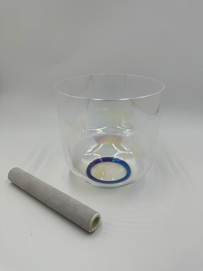 Harmony's Echo: 7" A Note Perfect Pitch Cosmic Clear Crystal Singing Bowl - An Enchanting Portal to Sonic Bliss - Thecosmicaccess