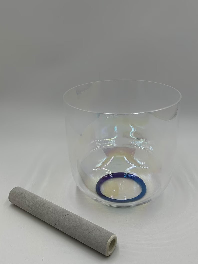 Harmony's Echo: 7" A Note Perfect Pitch Cosmic Clear Crystal Singing Bowl - An Enchanting Portal to Sonic Bliss - Thecosmicaccess