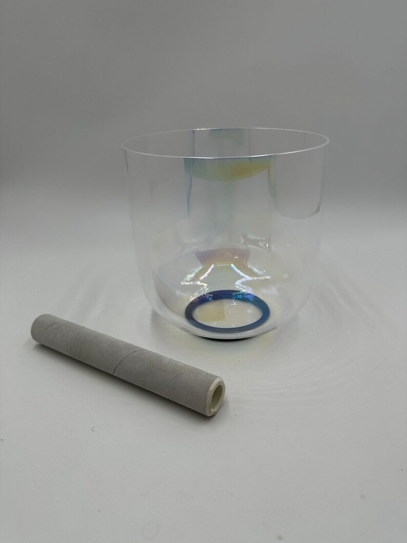 Harmony's Echo: 7" A Note Perfect Pitch Cosmic Clear Crystal Singing Bowl - An Enchanting Portal to Sonic Bliss - Thecosmicaccess