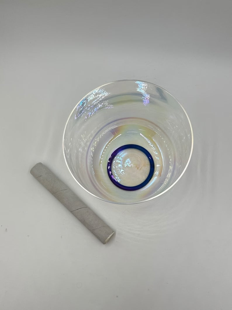 Harmony's Echo: 7" A Note Perfect Pitch Cosmic Clear Crystal Singing Bowl - An Enchanting Portal to Sonic Bliss - Thecosmicaccess