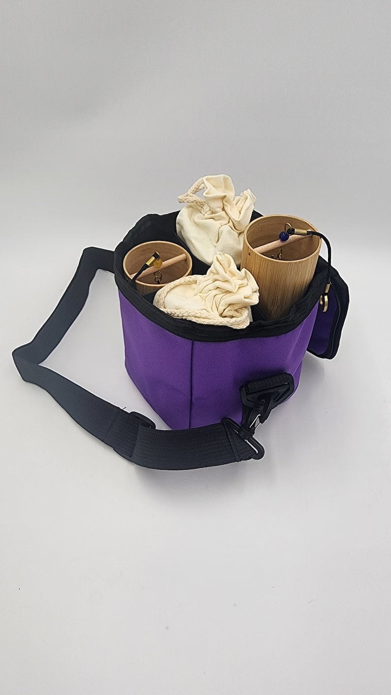Protective Carrying Case for Bamboo Chimes - Holds 4 Chimes (Chimes NOT Included) - Thecosmicaccess
