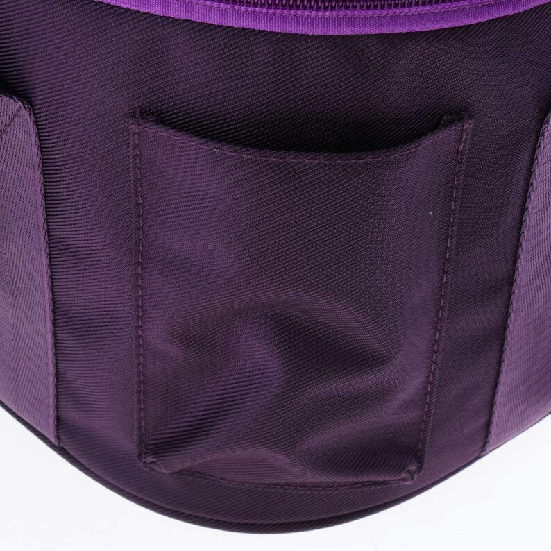 Purple Color Heavy Duty Canvas Padded Carrying Case Travelling Bag For 8-14 Inch Crystal Singing Bowl - Thecosmicaccess