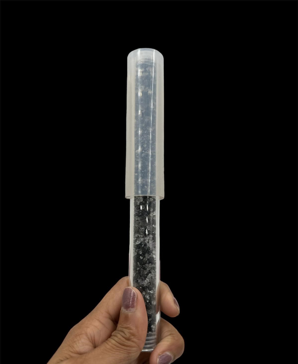 Vibrational Harmony Collection: Crystal Singing Bowl Silicone Rubber Quartz Mallet Striker with Original Crystal for Enhanced Sound Healing - Thecosmicaccess