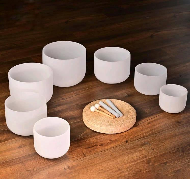 432Hz Perfect Pitch Crystal Singing Bowl Set – Deep Healing & Harmonic Resonance