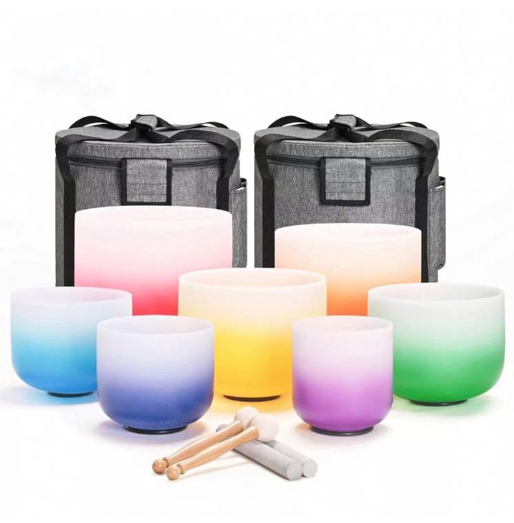 432Hz Perfect Pitch Crystal Singing Bowl Set – Deep Healing & Harmonic Resonance