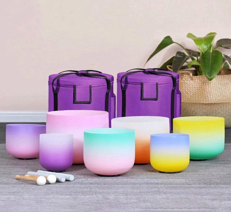 432Hz Perfect Pitch Crystal Singing Bowl Set – Deep Healing & Harmonic Resonance