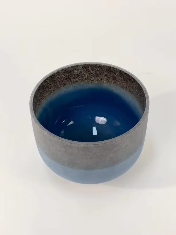 432Hz Moldavite Gem Fused Crystal Singing Bowl with Padded Case Striker and O-ring