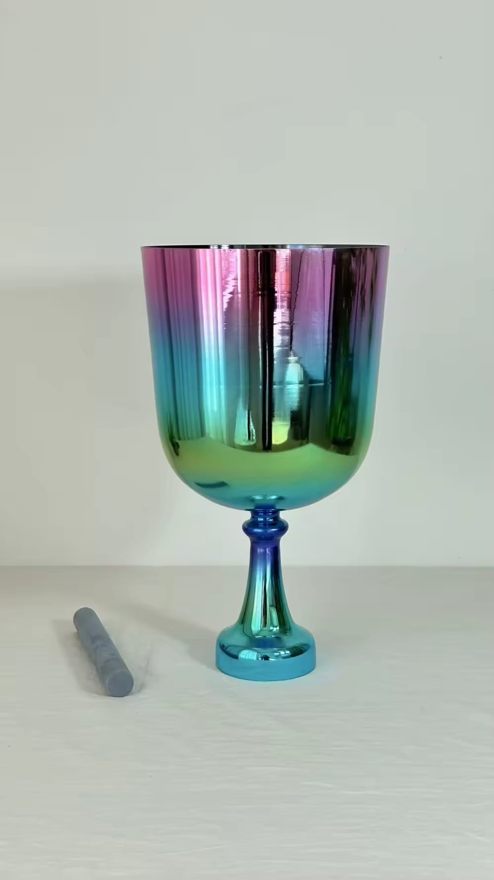 Titanium 8.7" Holy Grail Chalice with Padded Secure Case and Striker
