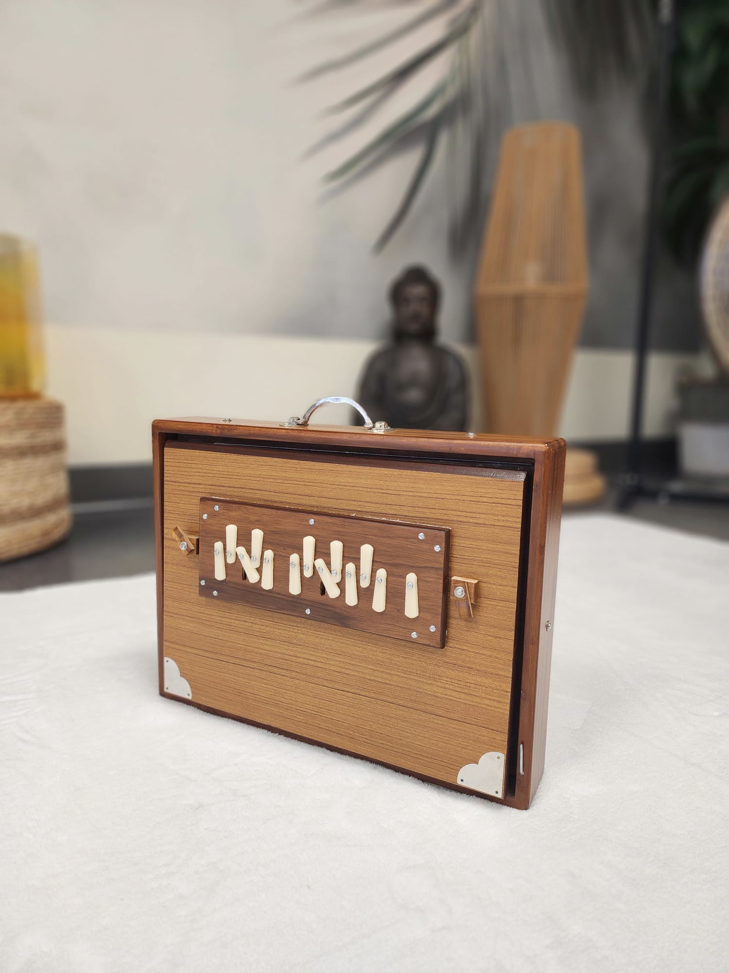 Shruti Box 13-Key – Full Chromatic Scale (A=432 Hz) | Handcrafted for Sound Healing, Meditation & Indian Classical Music
