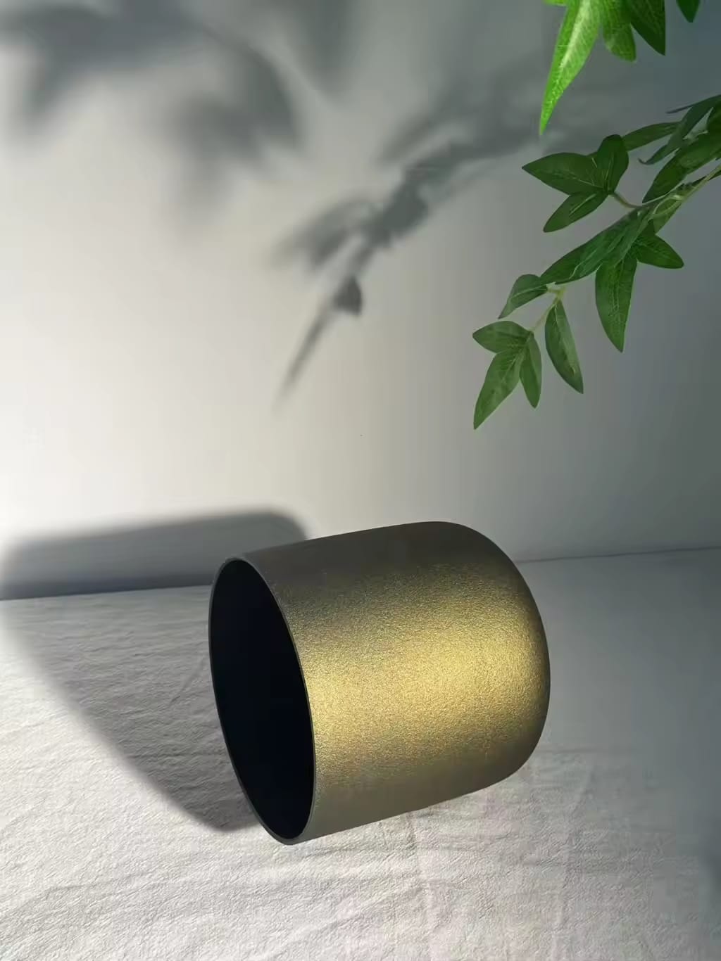 6 inches B note Chiastolite Gem Fused Crystal Singing Bowl