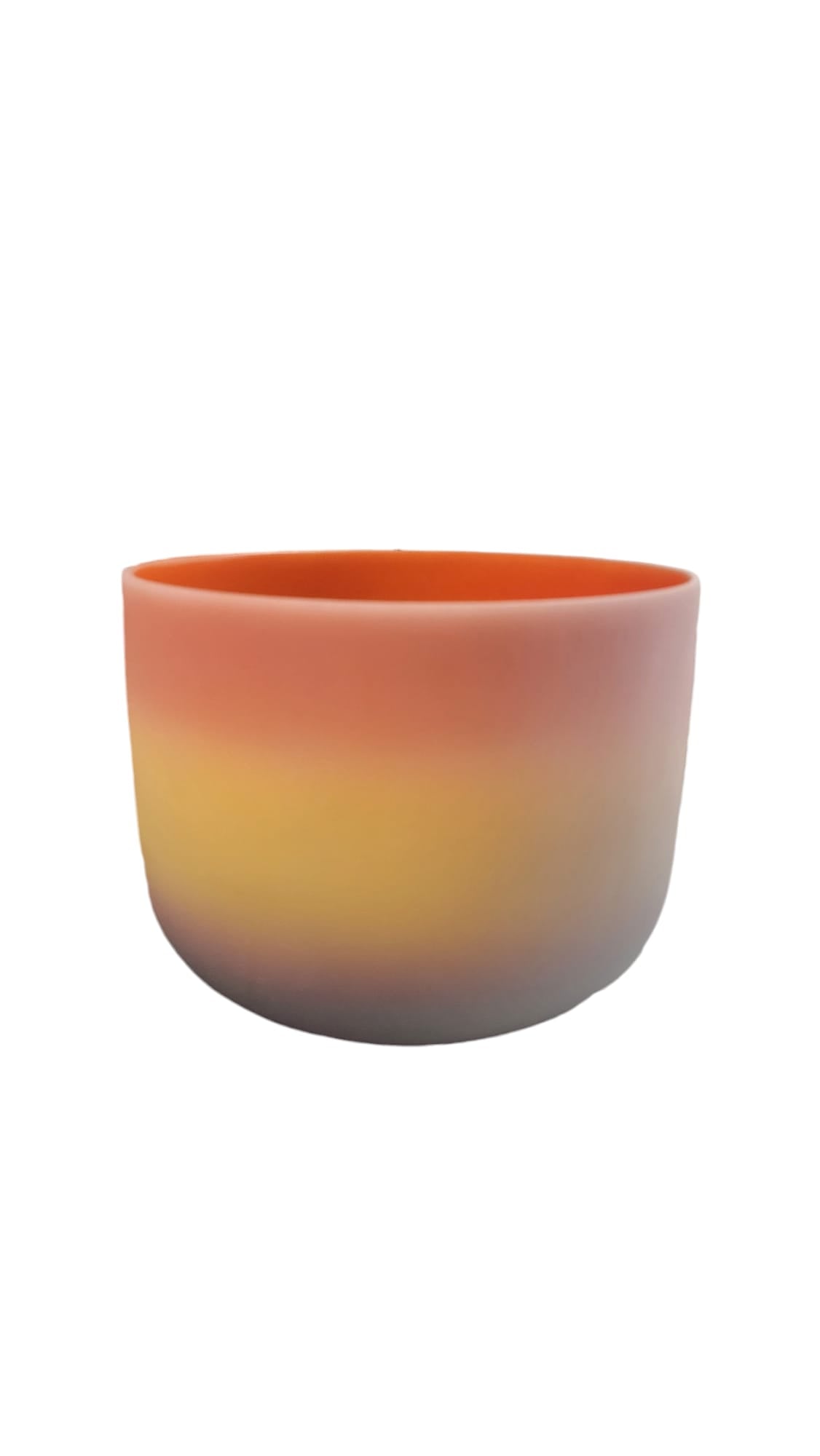 432Hz 11 inch D Note Rainbow Crystal Singing Bowl with Padded Case with O-ring and Striker & Without Case & Striker