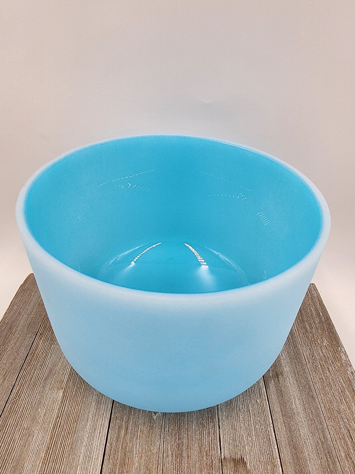 10 inch Soft Blue Color Throat Chakra Crystal Singing Bowl with O-ring, Striker Mindfulness, Yoga, Spiritual, and Energy Cleansing - Thecosmicaccess