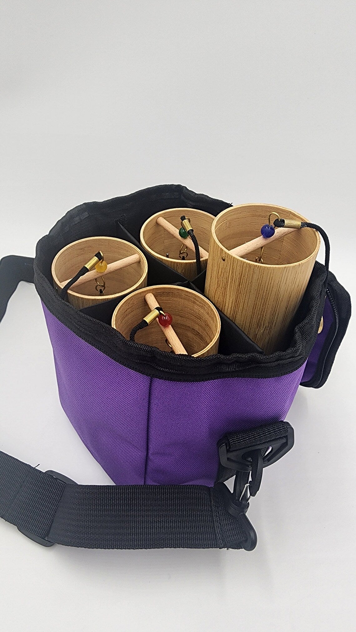 Protective Carrying Case for Bamboo Chimes - Holds 4 Chimes (Chimes NOT Included) - Thecosmicaccess
