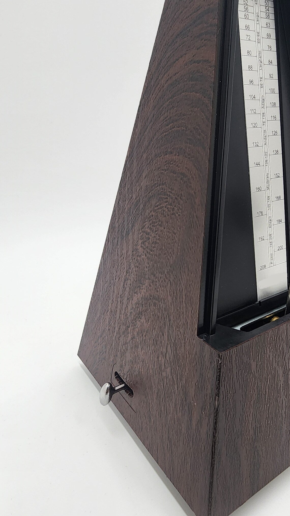 Universal Mechanical Metronome for Piano, Guitar, Violin, Drums | Wood Grain Brown | Rhythm Mastery and Tempo Control - Thecosmicaccess