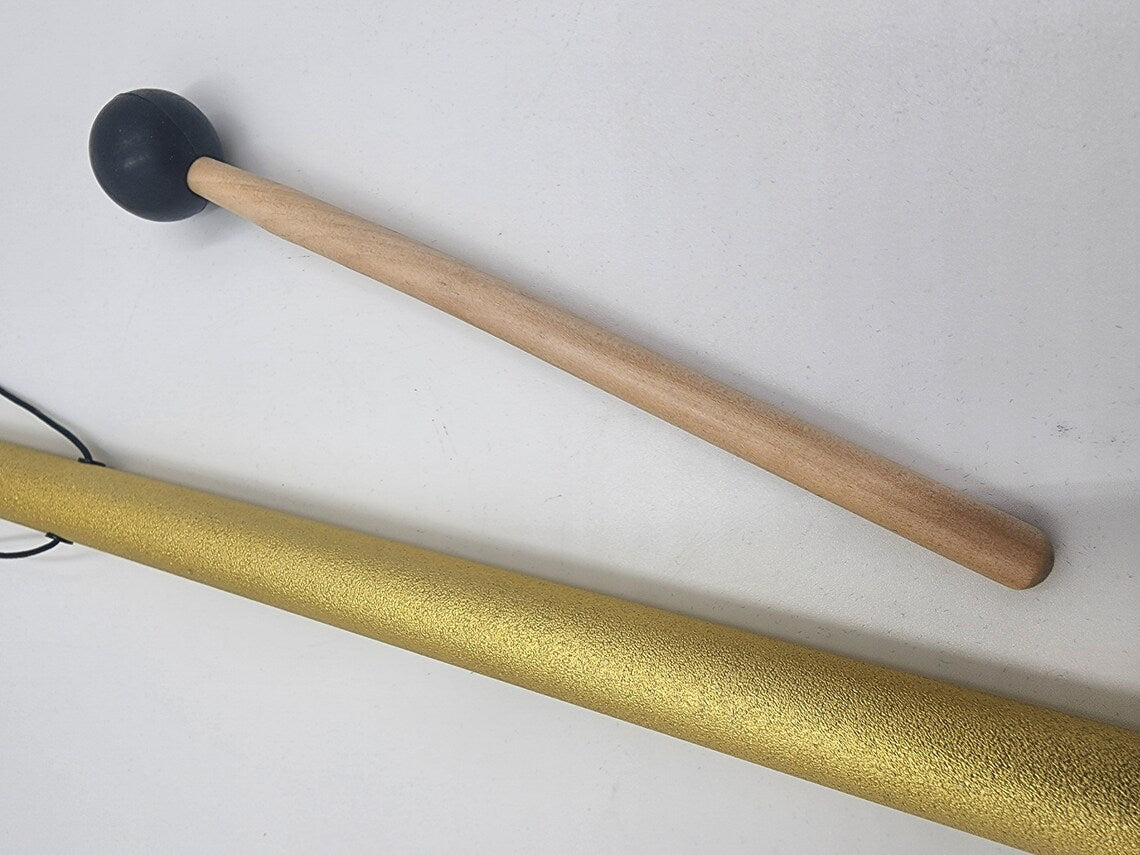 Golden Harmony: 528 Hz Tuning Pipe in Radiant Gold for Healing and Meditation - Thecosmicaccess