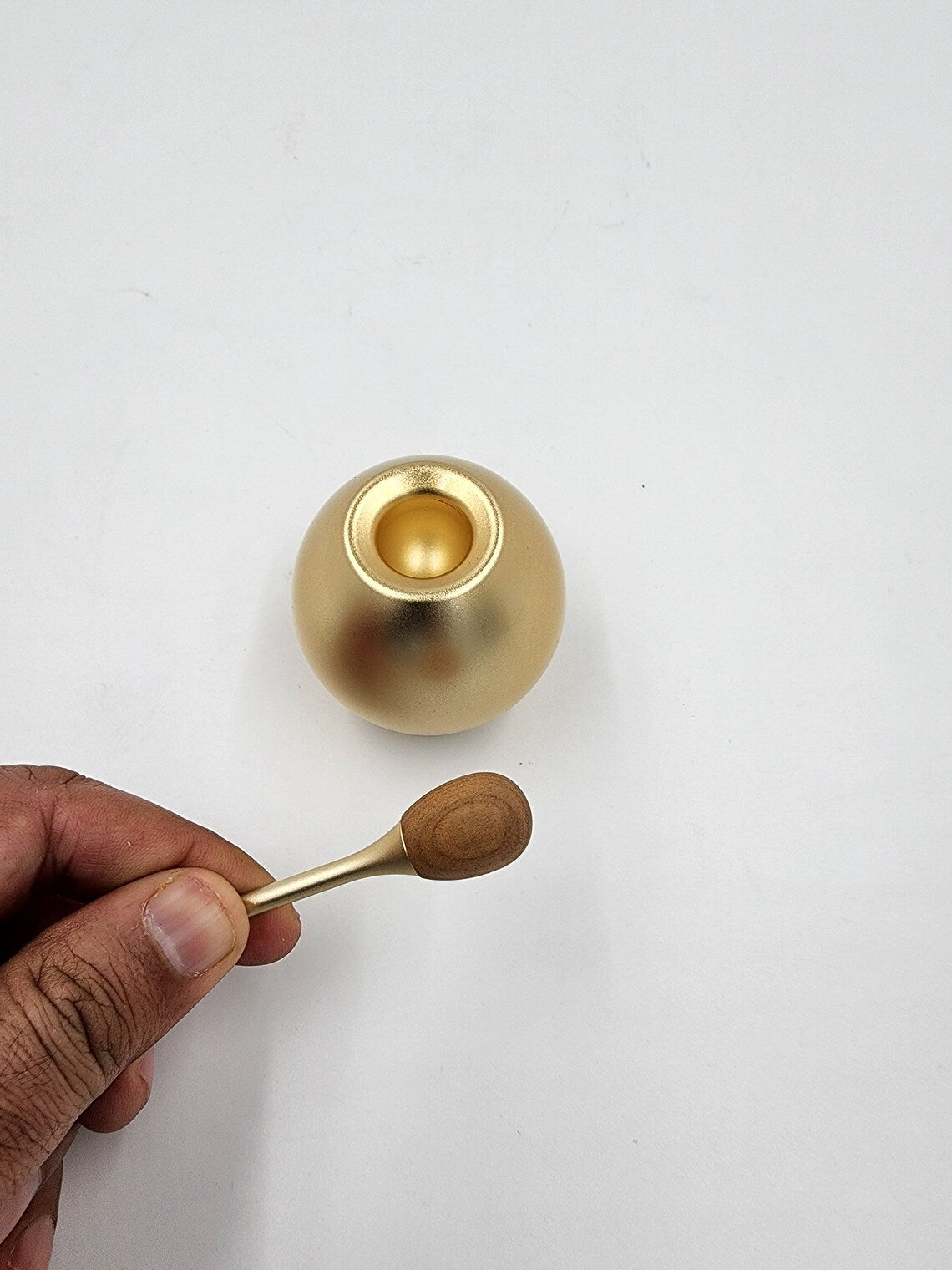 Japanese Singing Bell Sotto Cherin Orin Gold/Black Color - Modern Furniture Altar Bell Set with Phosphorus Bar - Thecosmicaccess