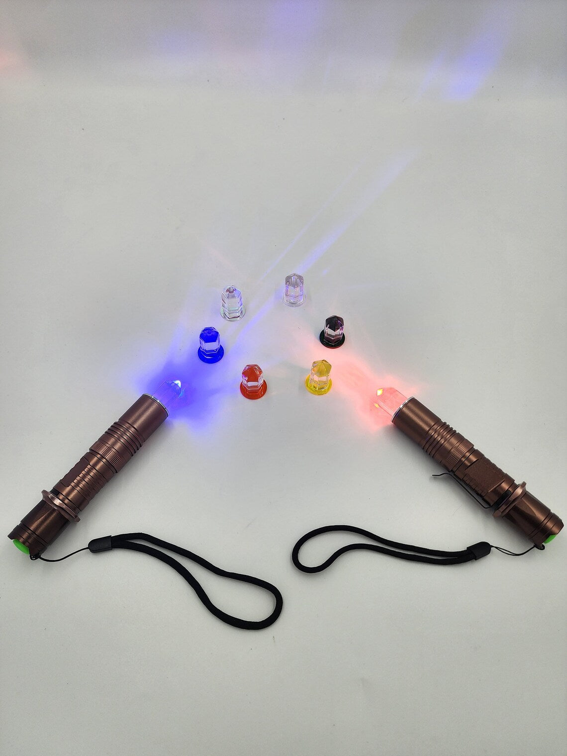 Yantra Chromatic Radionic Crystal Light Color Healing Torch for Chakra Balance and Alignment with 8 Color Chakra Heads and a Secured Case - Thecosmicaccess