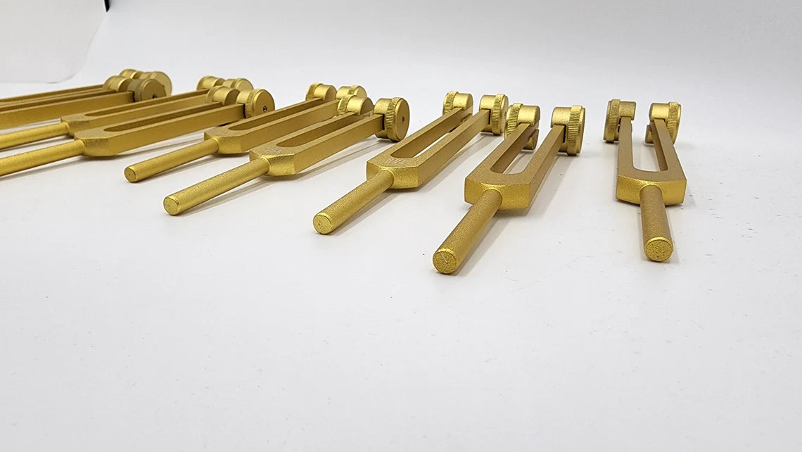 Professionally Tuned 9 Set Solfeggio Tuning Fork Set - Thecosmicaccess