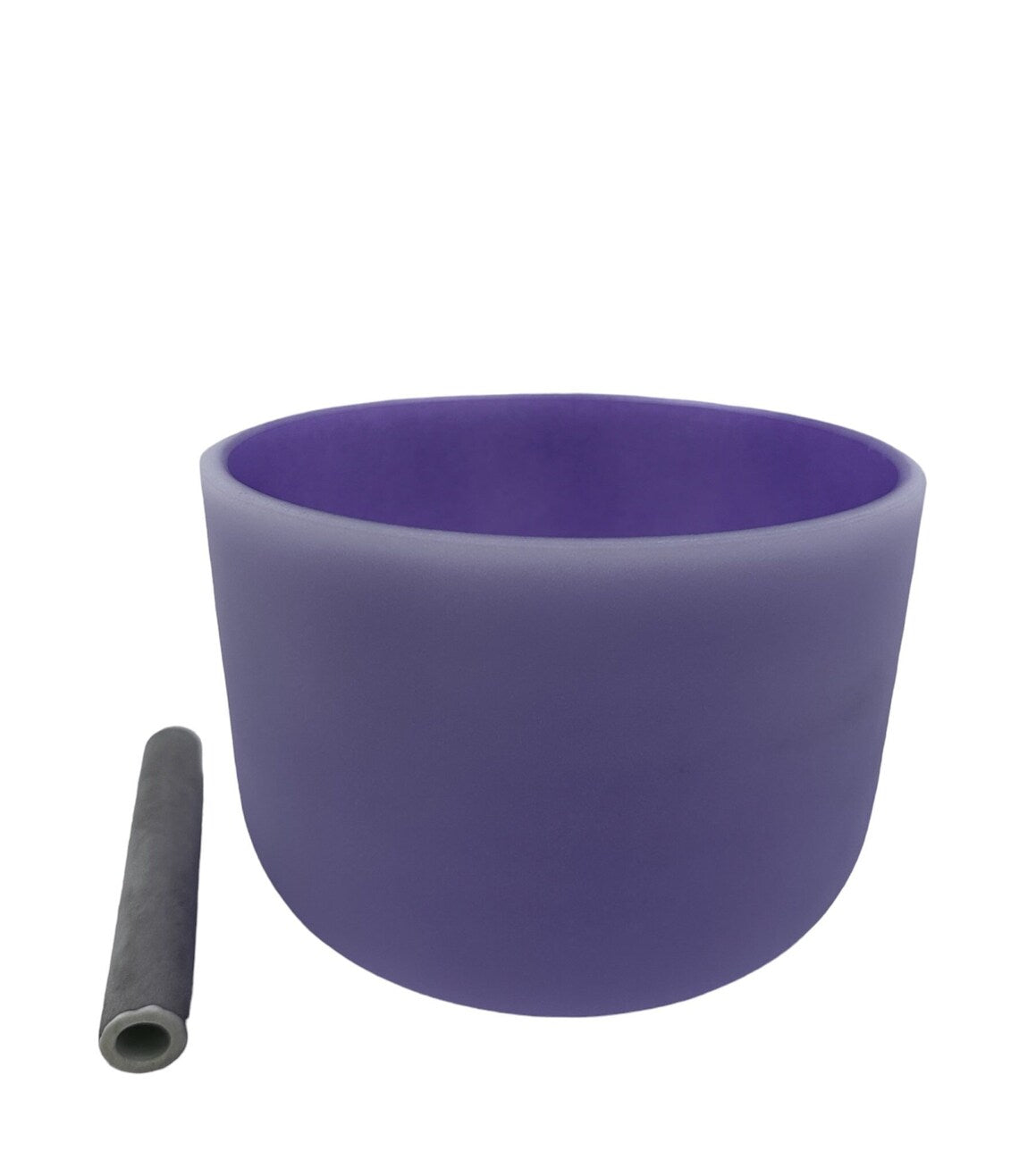 Perfect Pitch 10 inch B Note Purple Quartz Crystal Singing Bowl includes Mallet, O ring and Secured CASE- Enchanting Harmony