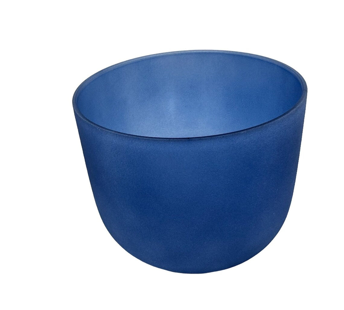 Perfect Pitch 7-inch A Note Blue Quartz Crystal Singing Bowl includes Mallet, O ring and Secured CASE - Harmonious Serenity - Thecosmicaccess