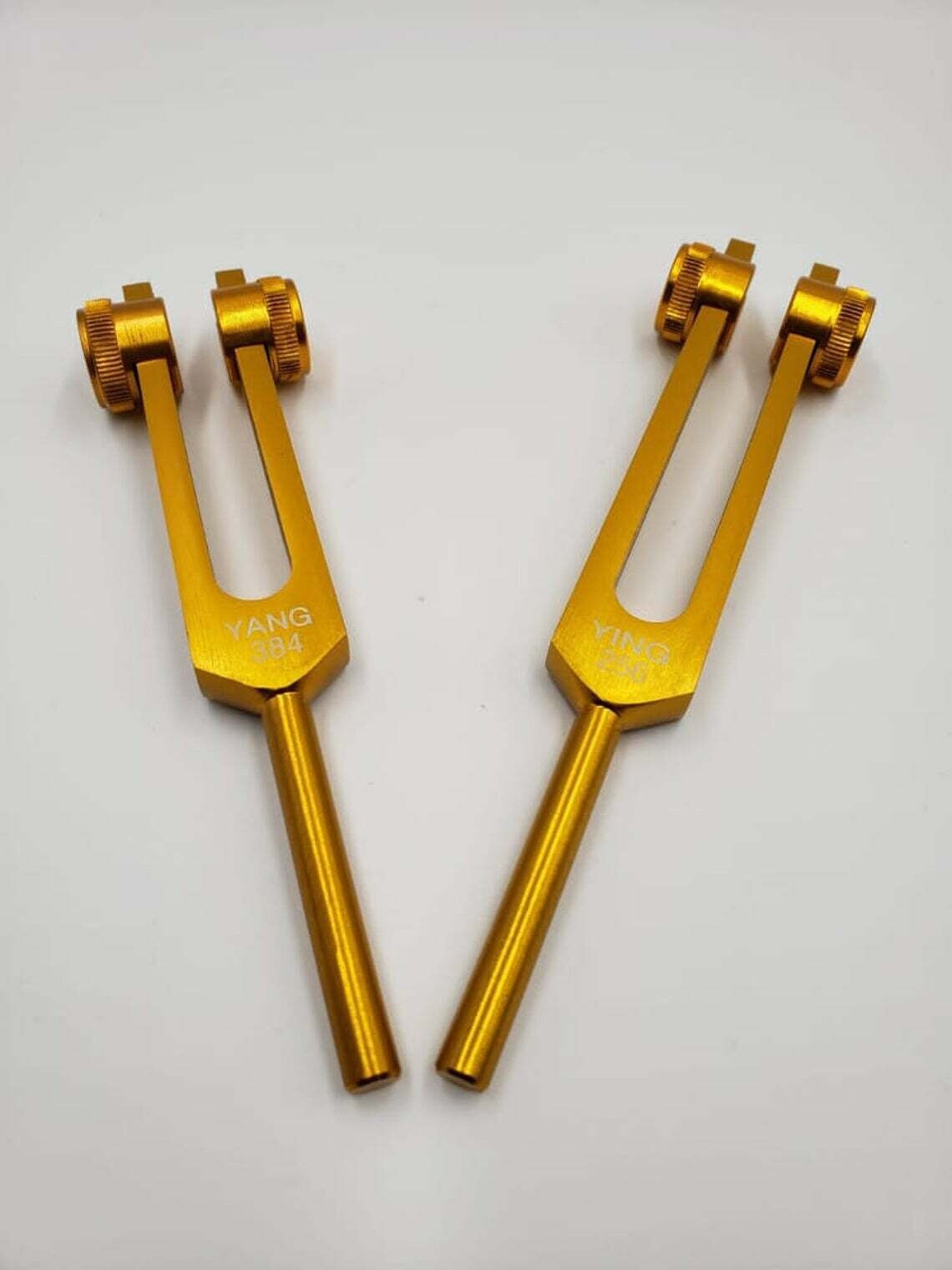 Weighted Sacred Ratio Pythagorean Tuning Forks with Velvet Bag and Striker - Thecosmicaccess