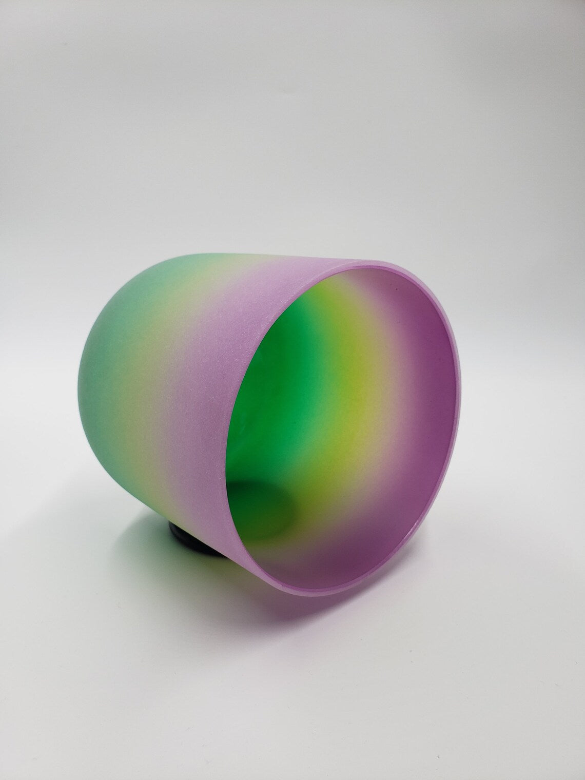 432Hz Perfect Pitch 7" BNote Rainbow Crystal Singing Bowl with Mallet - Embrace the Vibrations of Balance and Serenity - Thecosmicaccess