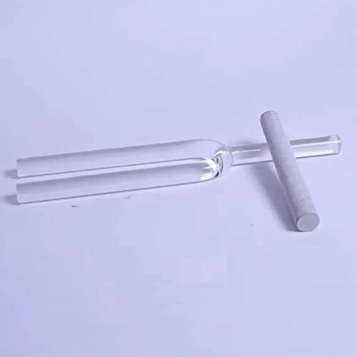 16mm B Crown Chakra Clear Crystal Tuning Fork - Thecosmicaccess