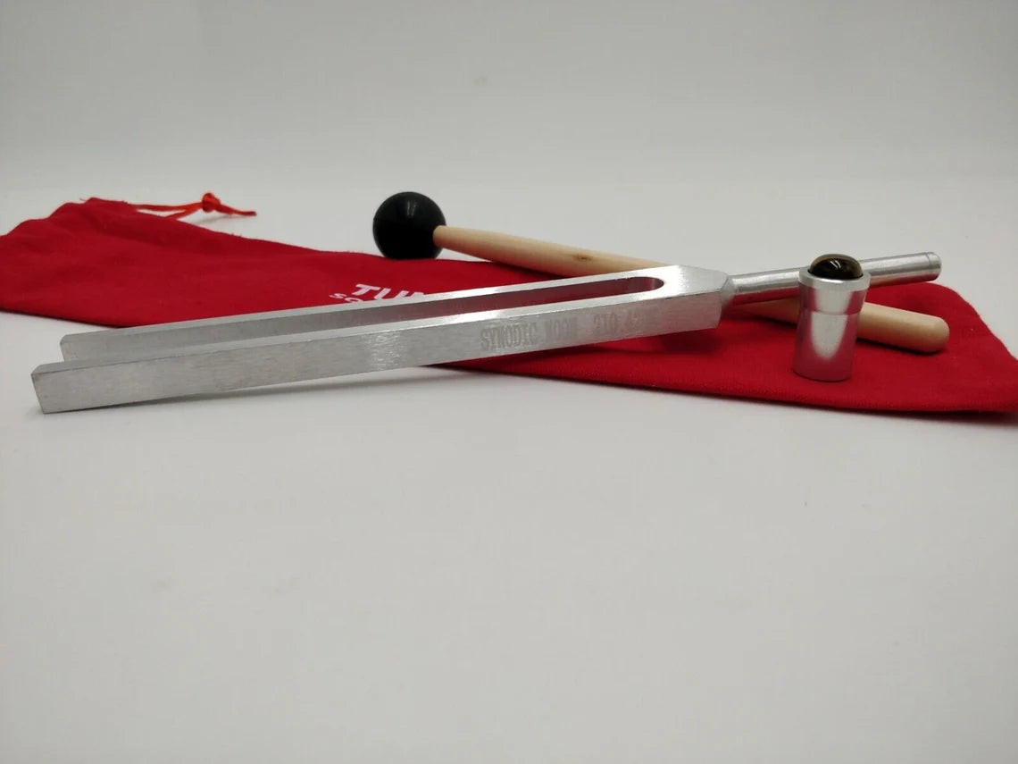 Yantra Planetary Tuning Fork Synodic Moon 210.42Hz Frequency with Gem Feet - Thecosmicaccess