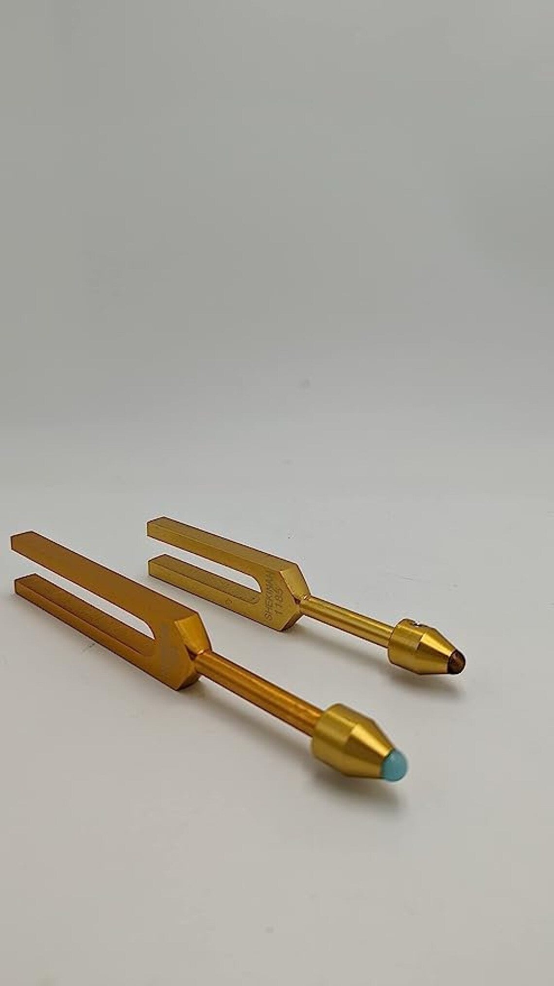 Shekinah 1185 Hz and Genesis 531 Hz Tuning Fork Set for Healing Meditation DNA Repair with Striker and Bag - Thecosmicaccess