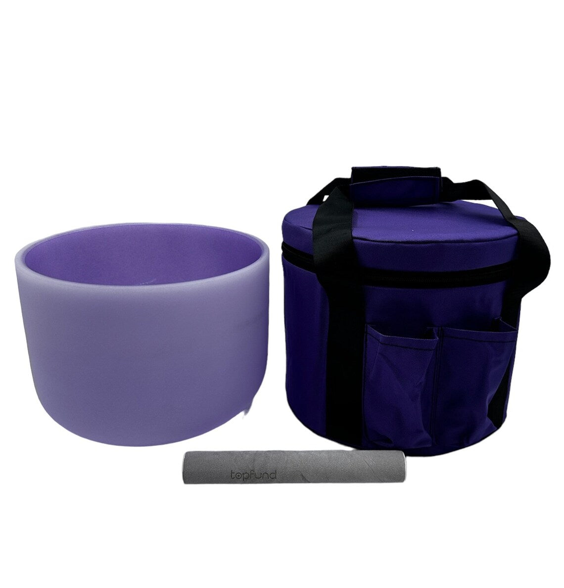 Perfect Pitch 10 inch B Note Purple Quartz Crystal Singing Bowl includes Mallet, O ring and Secured CASE- Enchanting Harmony - Thecosmicaccess