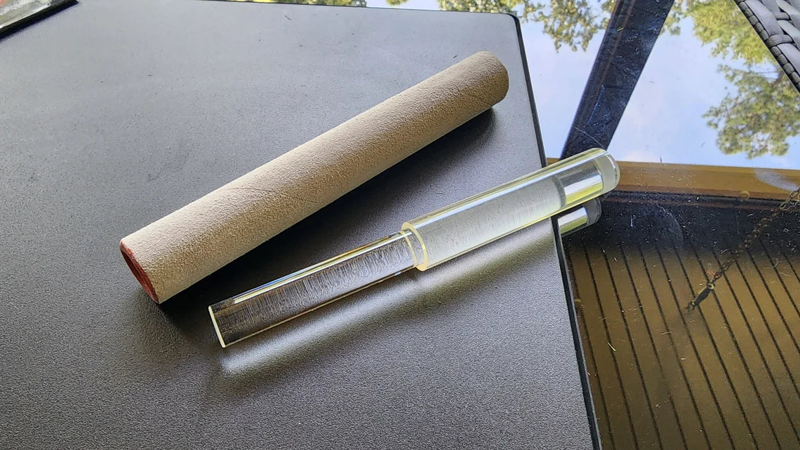 Crystal Striker and Suede Striker for Crystal Singing Bowls - Harmonious Resonance - Thecosmicaccess