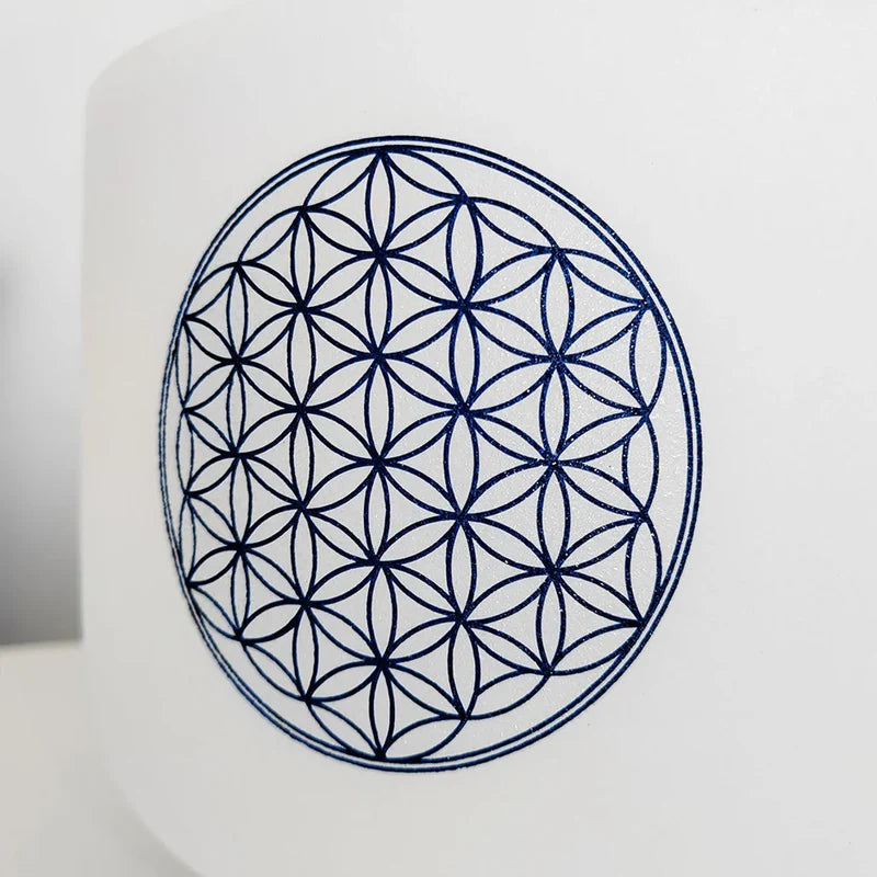 Frequency of God 963Hz Solfeggio 14" Crystal Singing Bowl with Padded Case and Striker