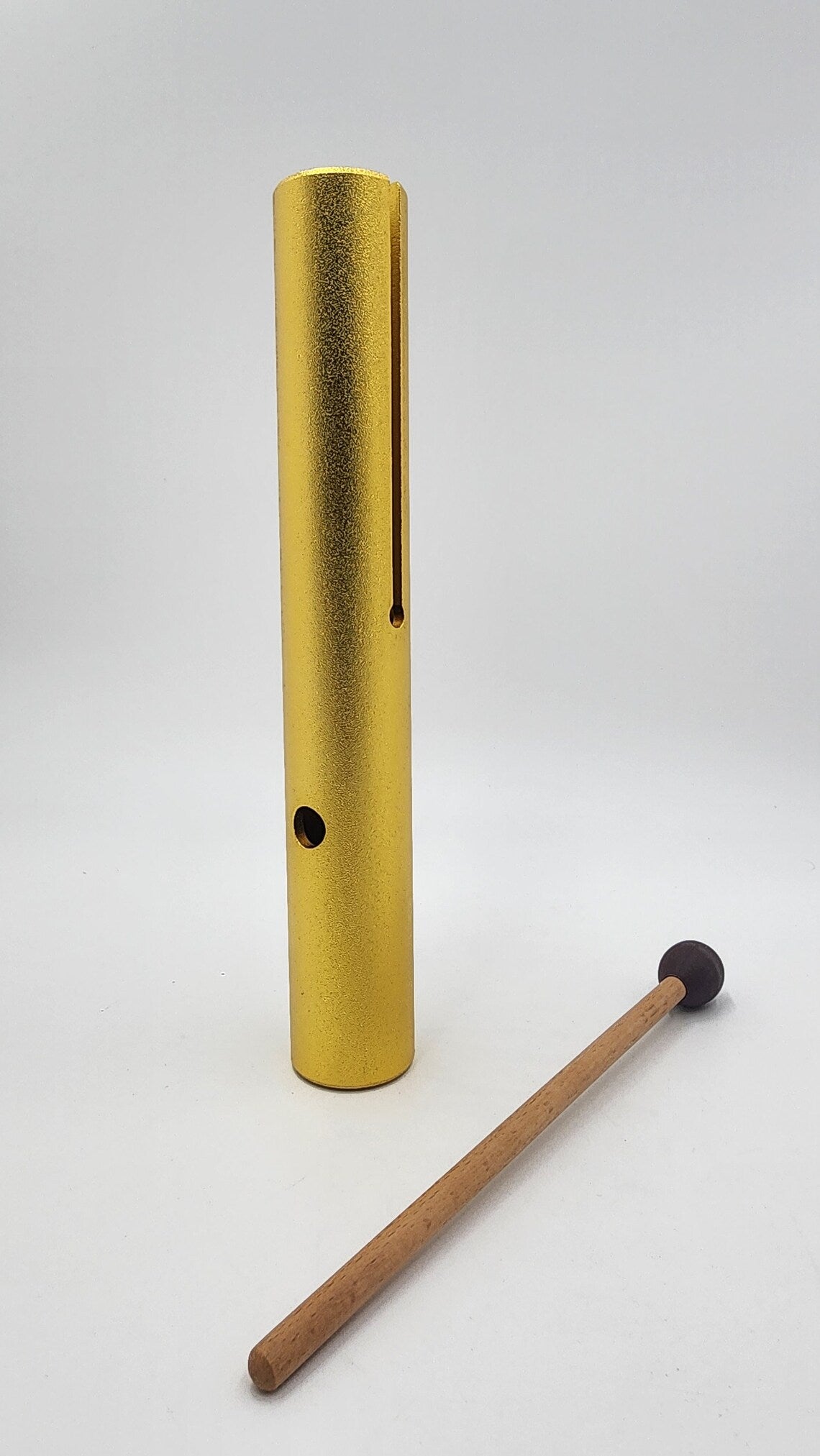 Gold Vibra-Tone E Note Solar Plexus Chakra Wah Wah Tube to Harmonize Your Inner Power Sound Healing Meditation