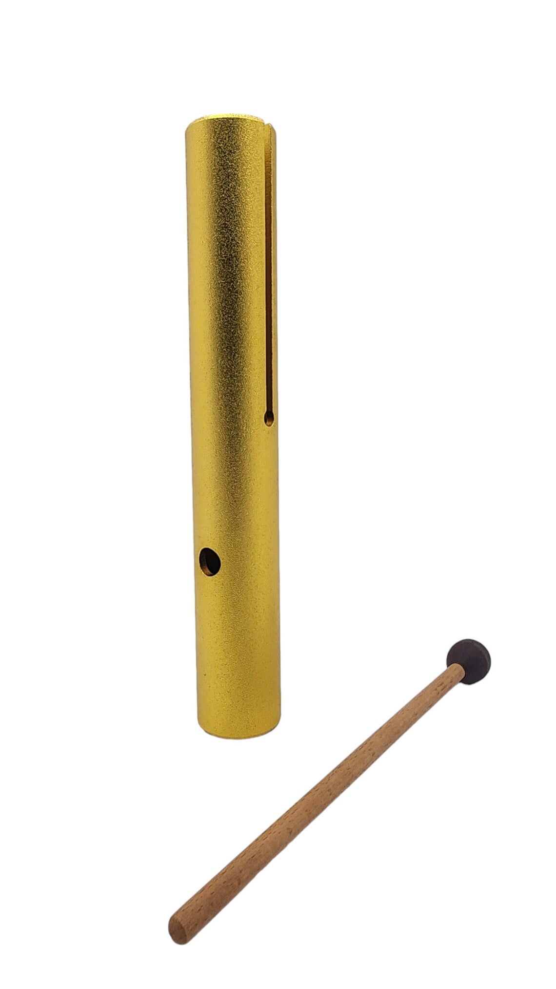Gold Vibra-Tone E Note Solar Plexus Chakra Wah Wah Tube to Harmonize Your Inner Power Sound Healing Meditation